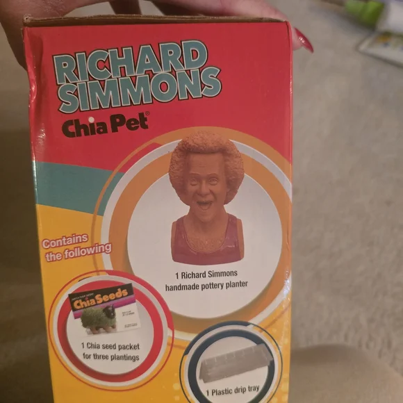 Richard Simmons Lively Green CHIA PET Planter Open Box plants Gift Green - Picture 3 of 4